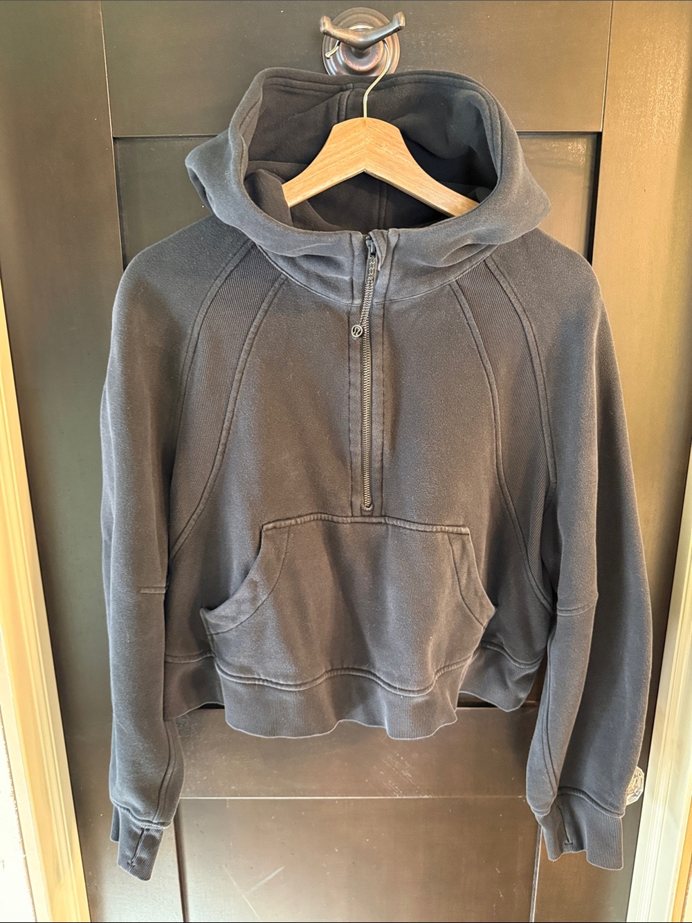 Lululemon Women's Half-Zip scubaHooded Sweatshirt - Black